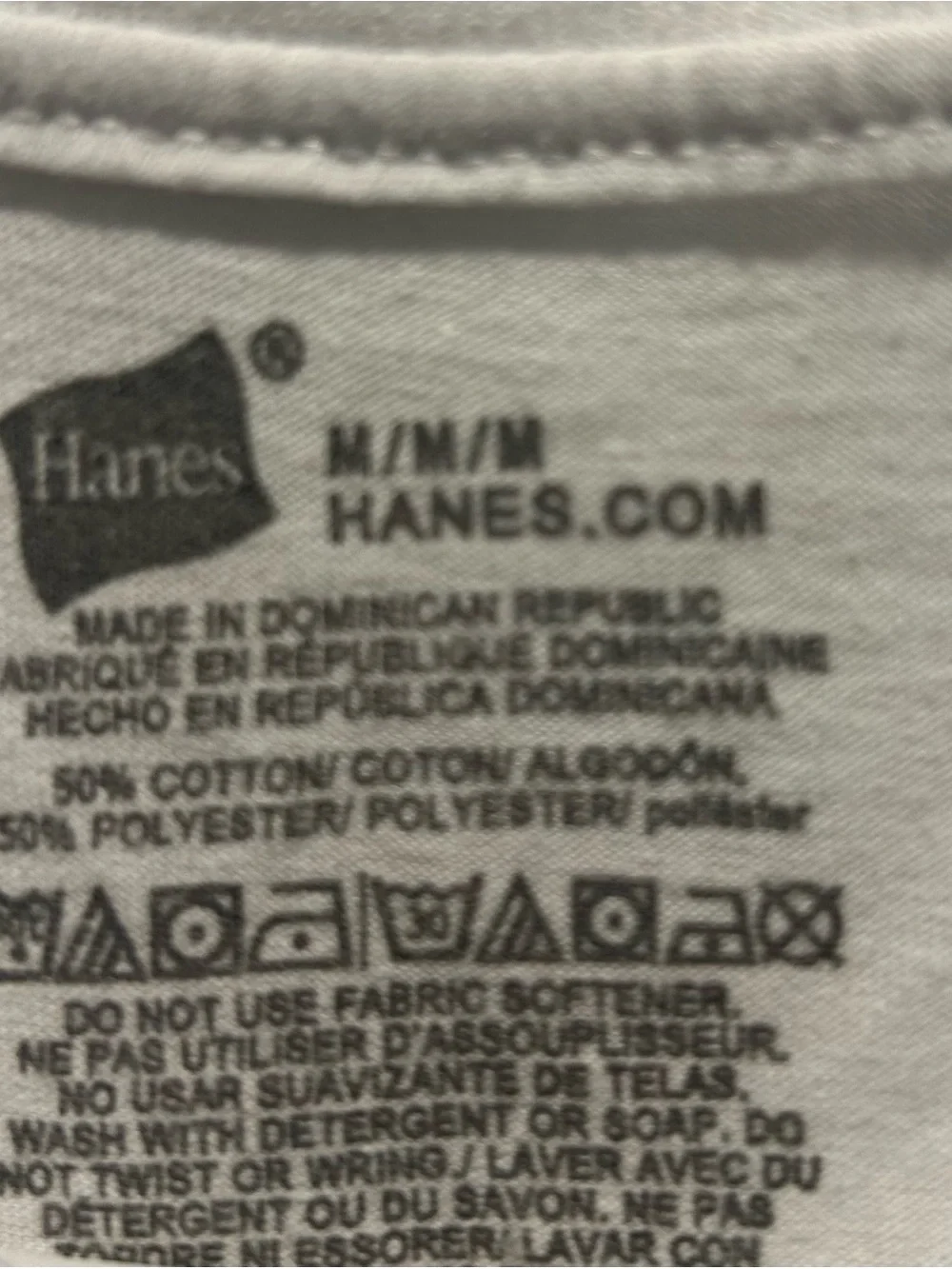Hanes White Short Sleeve Tee with Small Green Yoda Crest